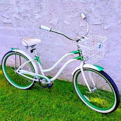 Classic Phat Sea Crest 26" Beach Cruiser Bike Bicicleta Basket 