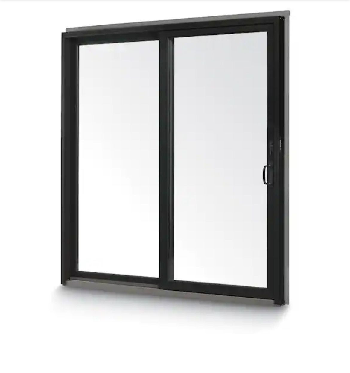 Andersen 70-1/2 in. x 79-1/2 in. 200 Series Black Left-Hand Vinyl-Clad Wood Gliding Patio Door  Includes:  Sliding door Fixed door Frame  $650 new nev