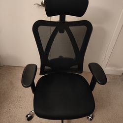 Work desk and ergonomic chair