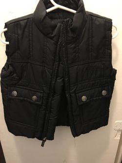 Kenneth Cole Black Puffer Vest