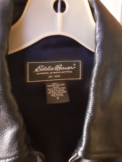 Womens Black Leather Eddie Bower jacket