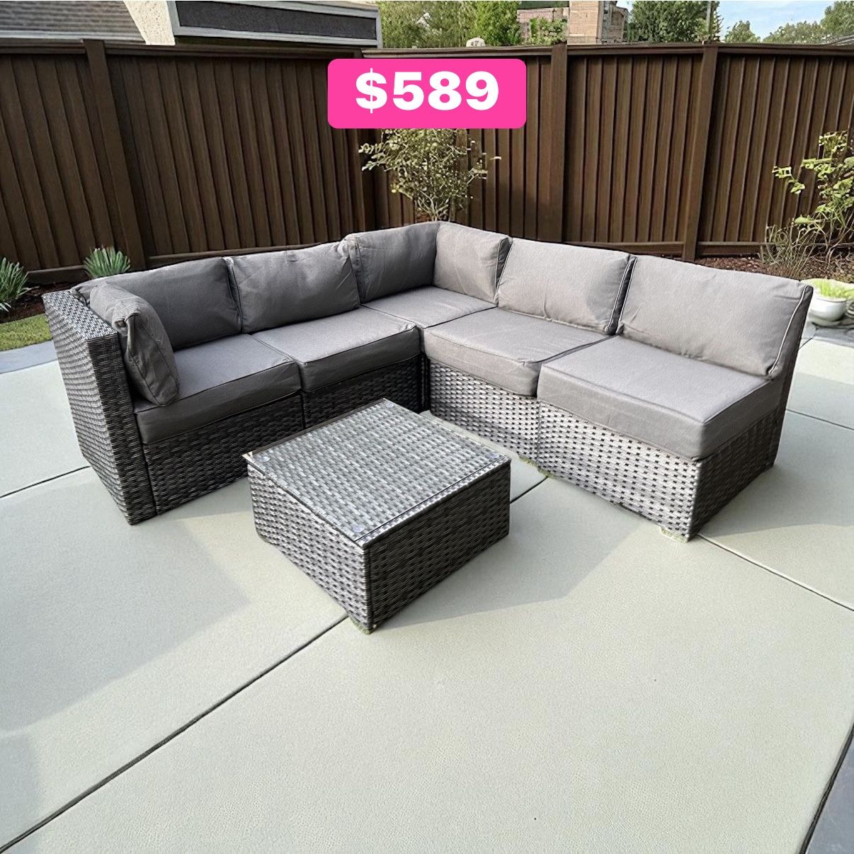 New Inbox Patio Set With Cushions (we Finance And Deliver)
