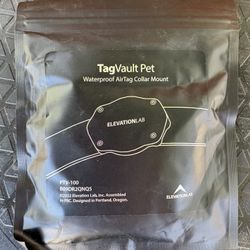 TagVault Pet AirTag Dog Collar Waterproof Mount!