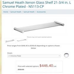 Samuel Heath Glass shelf 