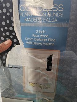 Window blind large slate Faux wood