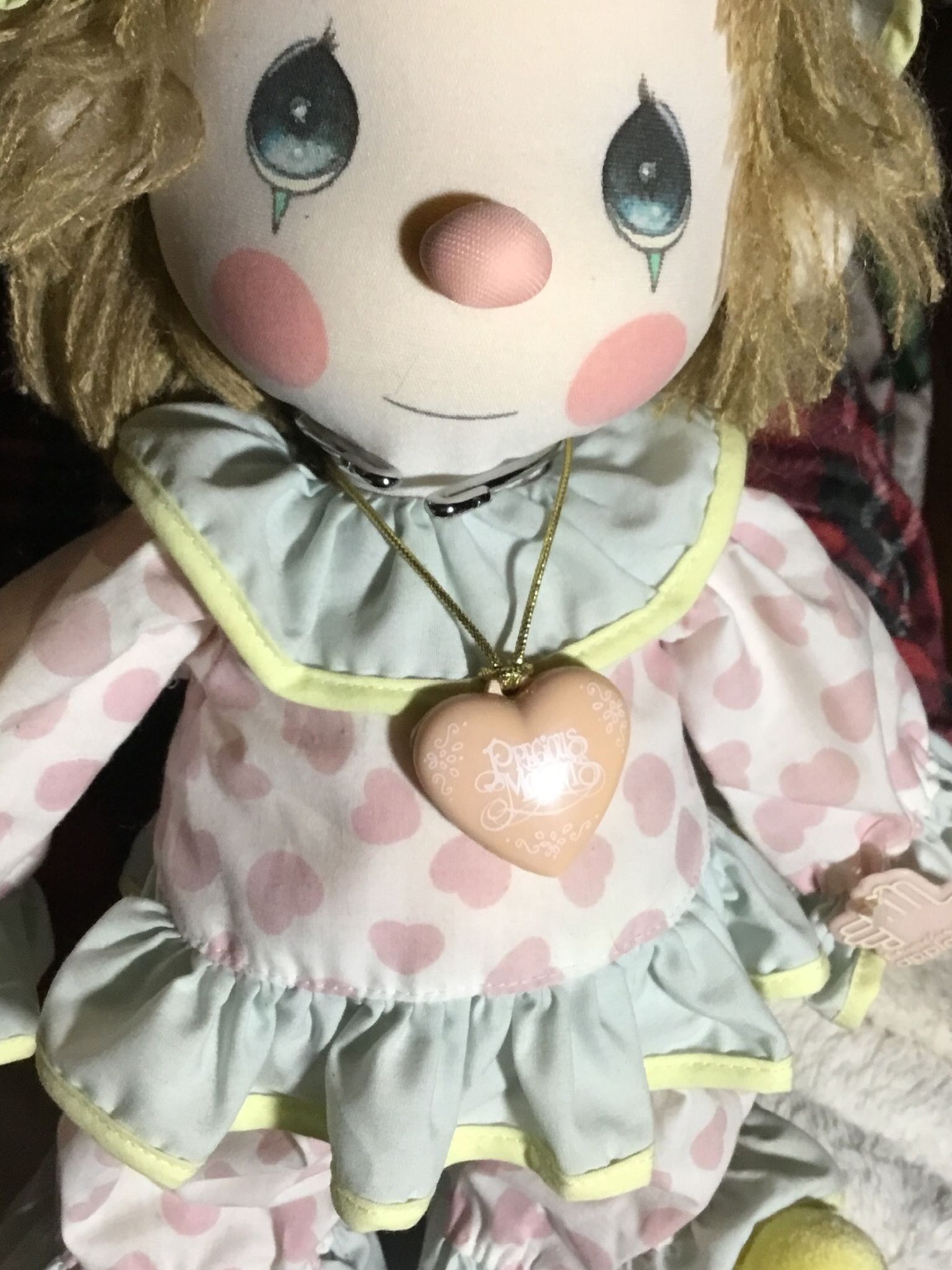 Precious moments 14” Collectible Plush Clown Doll