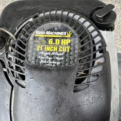 Yard Machines 6.0 HP engine