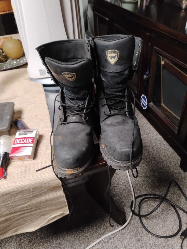 Size 10 Irish Sitter Work Boots Steel Toed