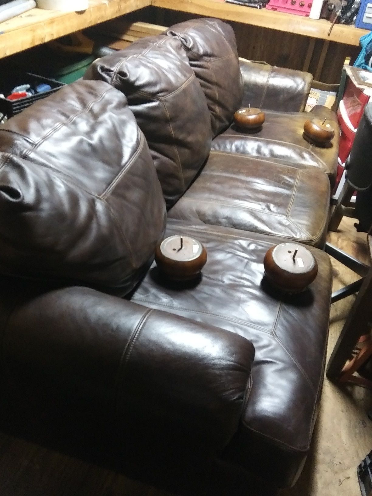 Genuine Leather Couch