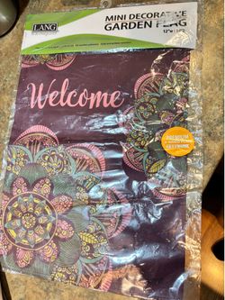 Mini garden flag. New. Design on both sides.