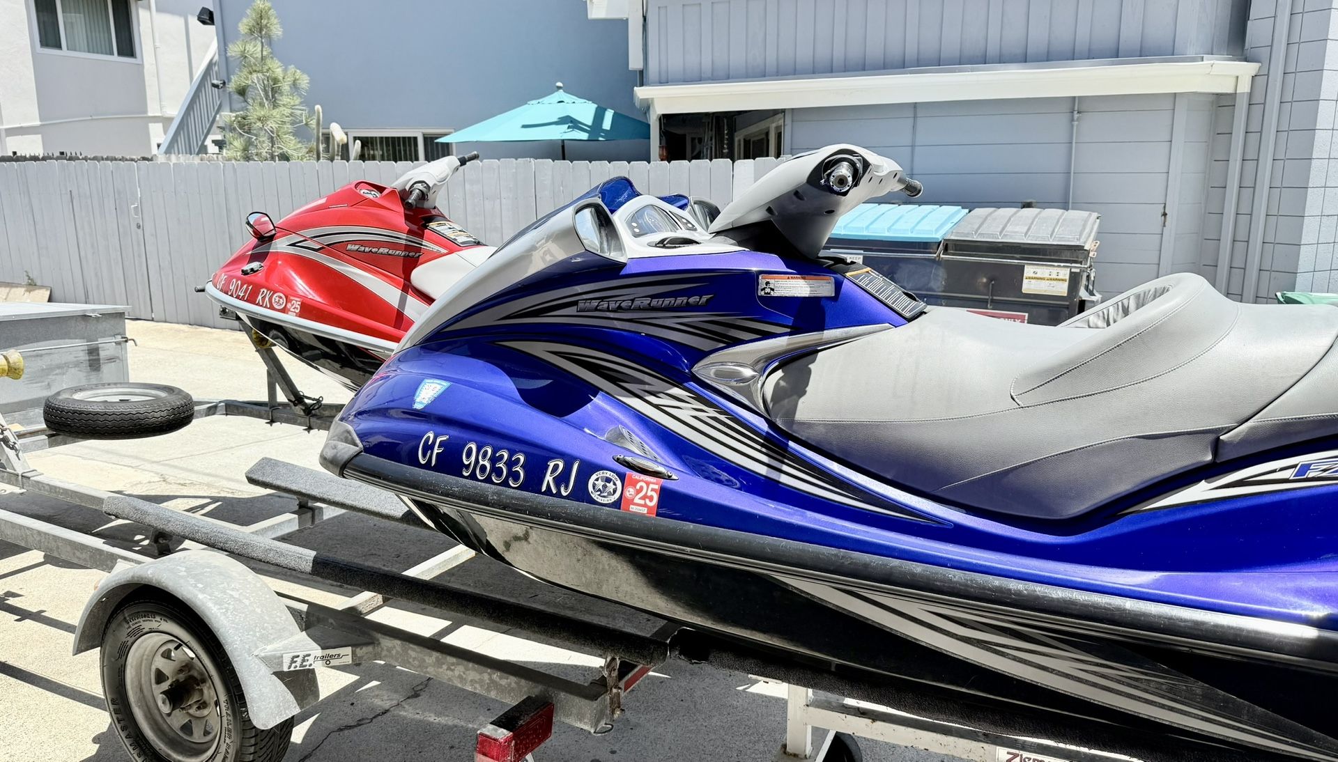 2007 Waverunners skis Clean Yamaha FXHO and VX with trailer