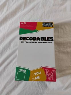 Decodables Adult Card Game