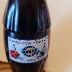 Coca Cola Bottle Of Dallas Cowboys 1994 SB. 