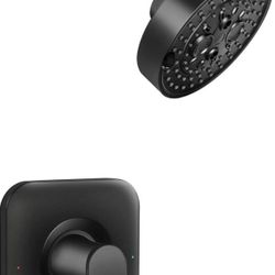 Miory T2472EPBL Genta Matte Black Shower System Compatible with moen Shower Trim Kit, Easy Installat