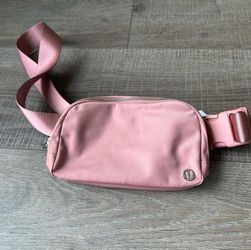 Pink lululemon belt bag