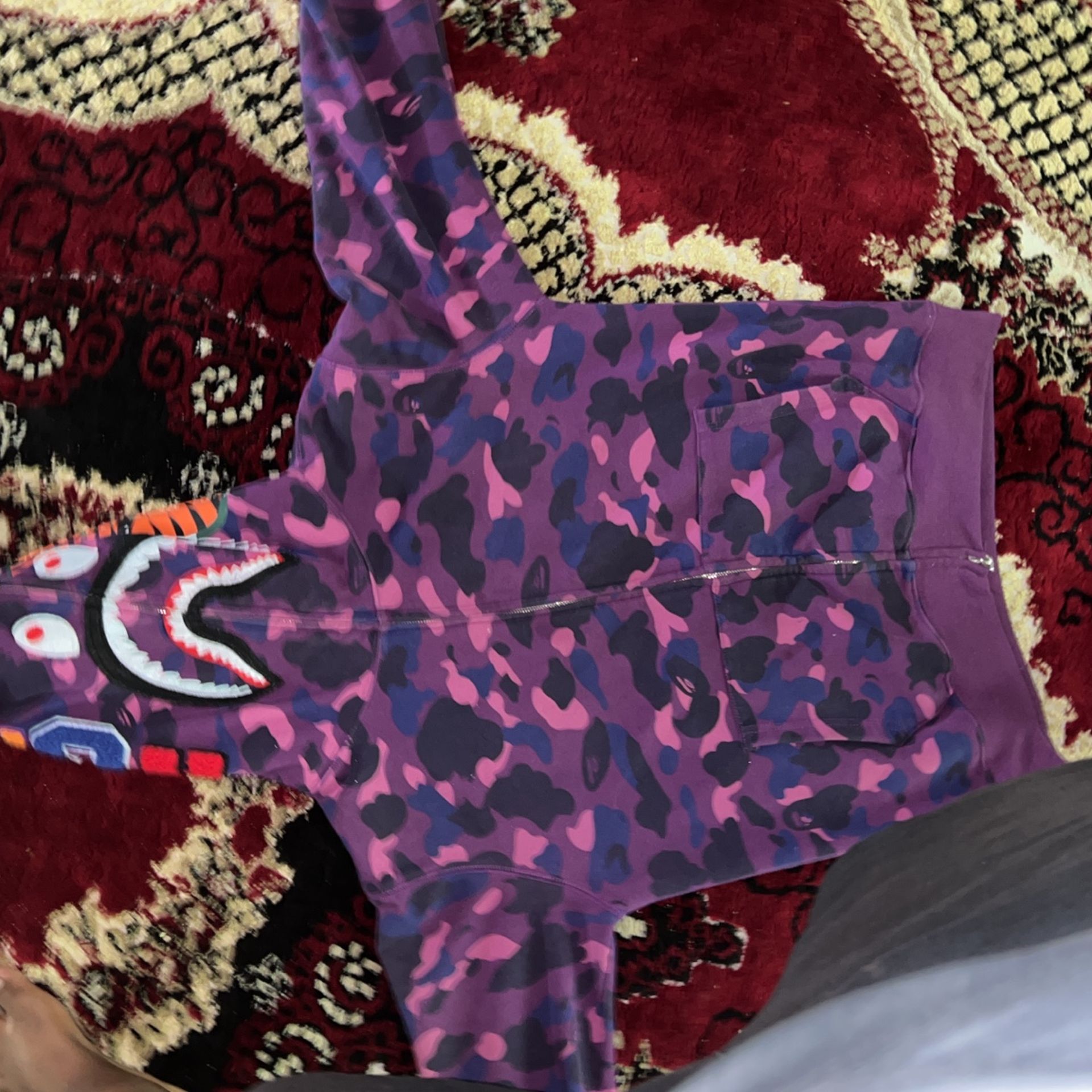 Medium Purple Bape Hoodie
