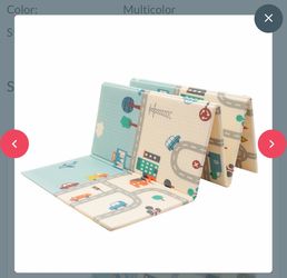 Large foldable play mat (reversible)