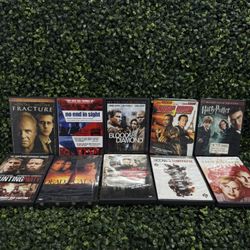 🔥 DVD Lot x10 – Blood Diamond, Rush Hour 3, Ocean’s 13, Fracture (#14)
