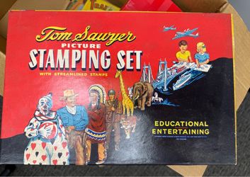 1948 Tom Sawyer stamping set vintage