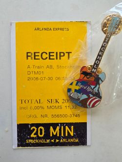 2006 Hard Rock Cafe Stockholm Pin