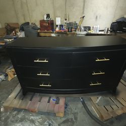 Ink Black  Dresser, Auto Soft Closing Doors 