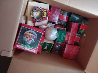 "Rare" Hallmark and Norman Rockwell Christmas ornaments and decorations
