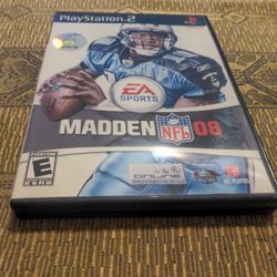 PlayStation 2 Madden NFL 08 Used Game.