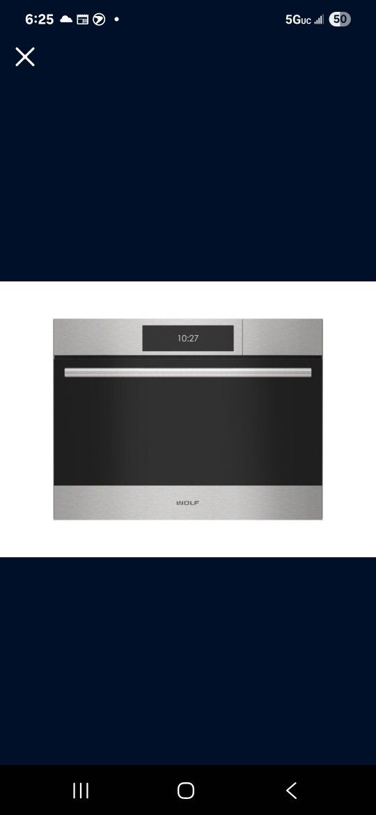 Wolf 24" E Series Transitional Stainless Steel Steam Wall Oven New