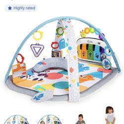 Baby Einstein 4-in-1 Kickin' Tunes Music and Language Discovery Play Gym - Blue/Gray