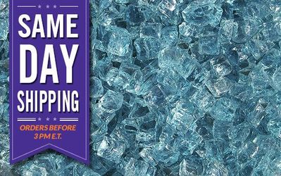 AZURLITE FIRE GLASS - 60 LBS