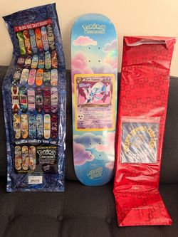 Pokemon x Santa Cruz skateboard deck (dark espeon)