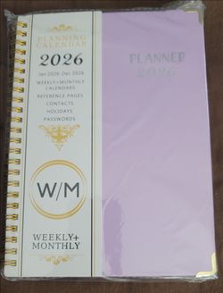 2026 Planner, Weekly and Monthly Calendar Planner for Women, Jan 2026 - Dec 2026, Hardcover Planning Agenda book with Tabs, Spiral Bound, Inner Pocket