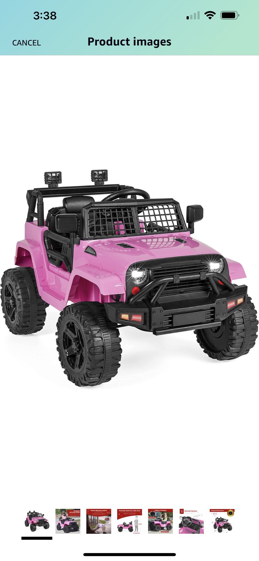 Best Choice Jeep Pink 12v Ride On 