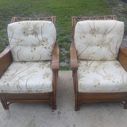 Rattan Captain Chairs 