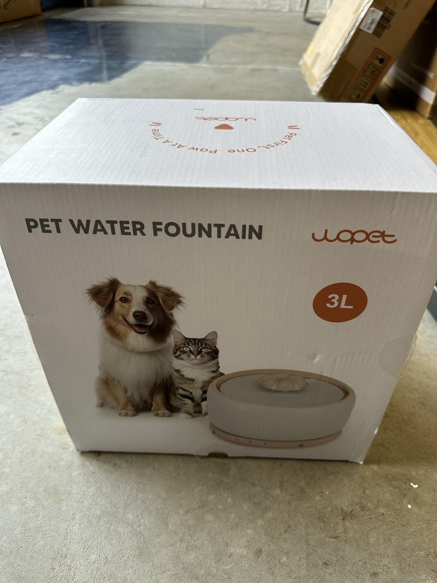 Cat Water Fountain W03 Lite 3L/101oz Ceramic Pet Fountain，Automatic Water Fountain for Cats & Dogs, Fashion Cat Fountain with Ultra-Quie
