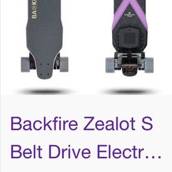 Backfire Zealot S Electric skateboard 