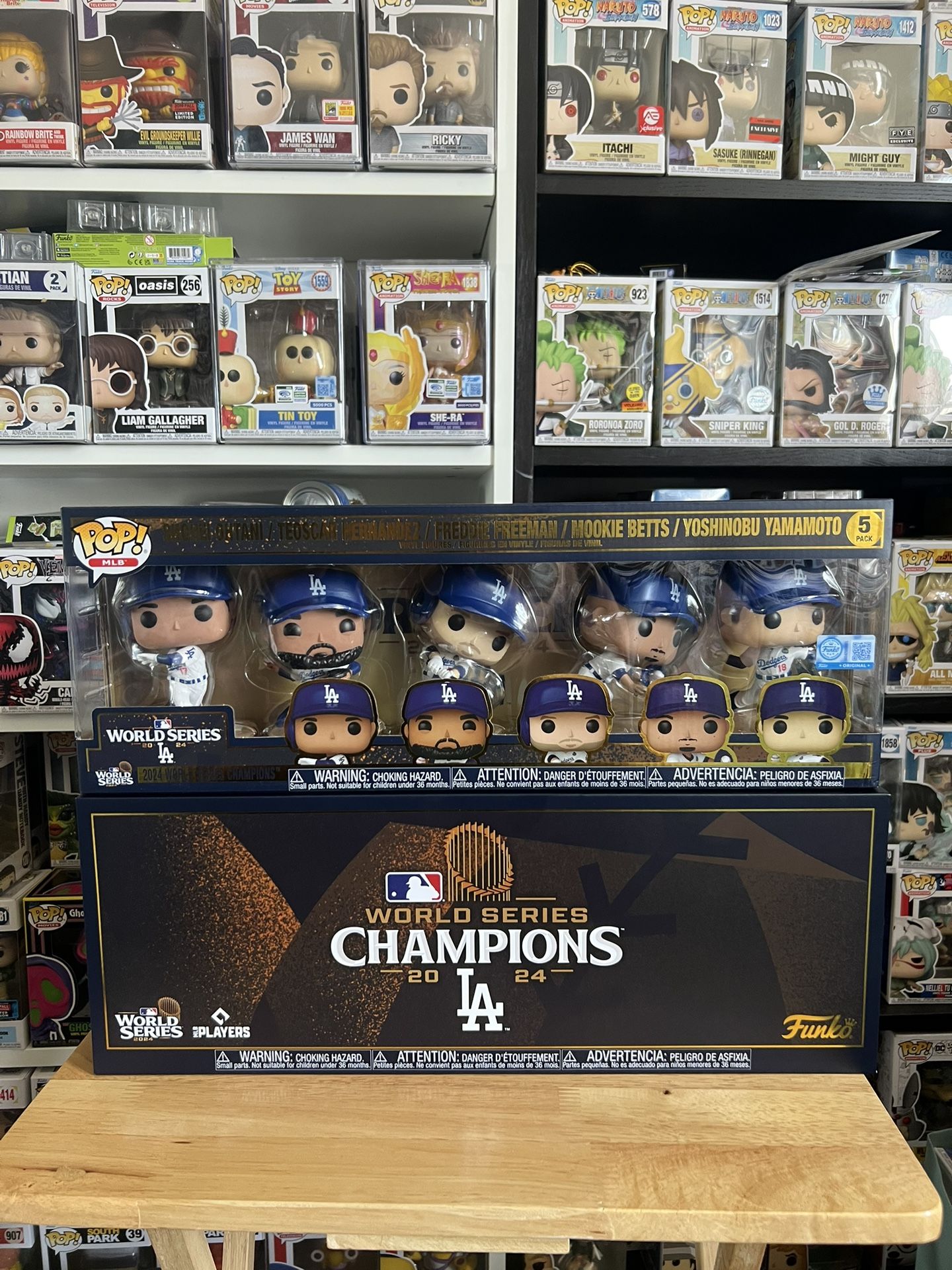 SOLD OUT EXCLUSIVE 2024 LA Dodgers World Series Champions Funko Pop 5-Pack MLB