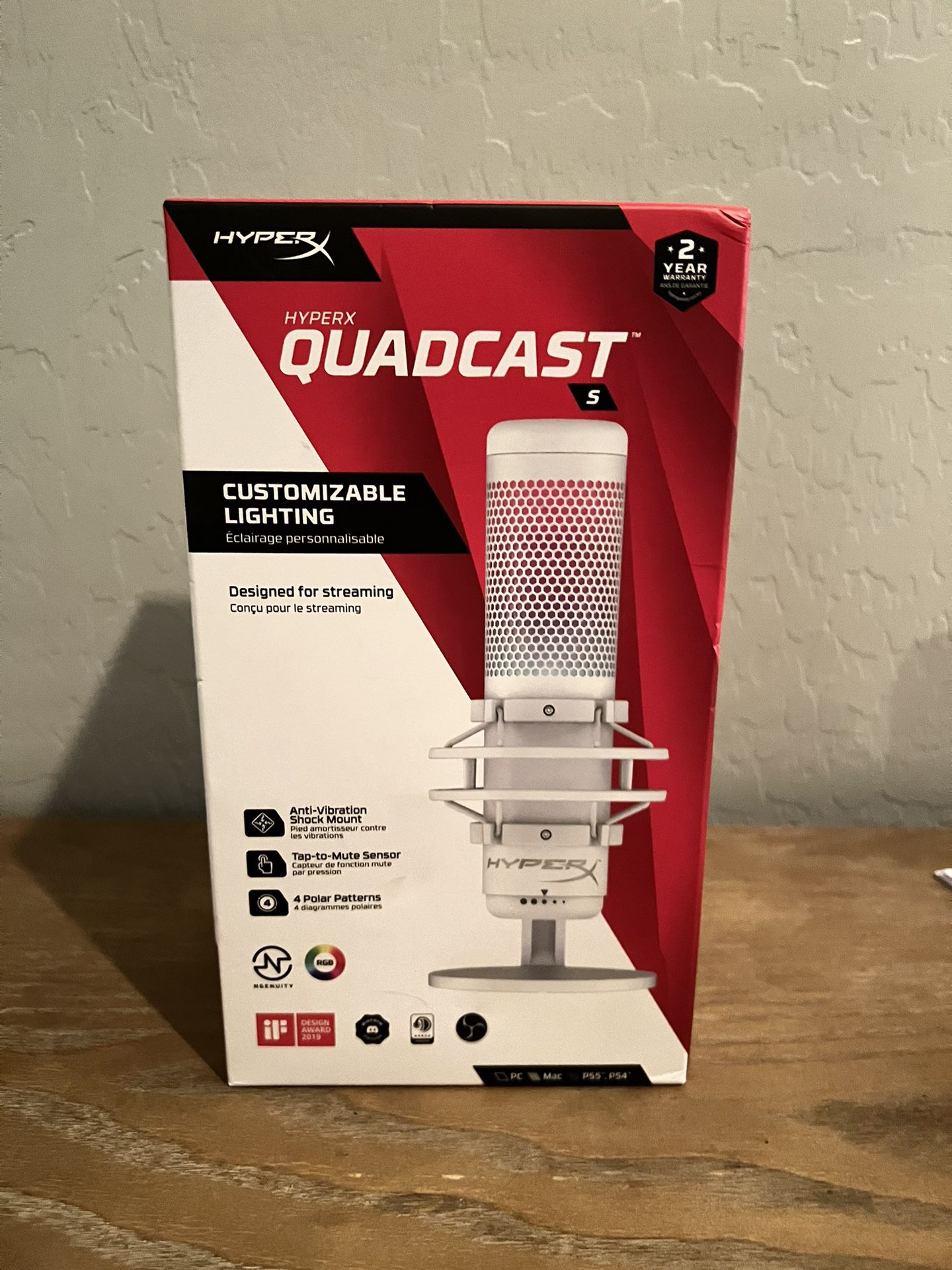 HyperX QuadCast S RGB USB Microphone For PC/PS4