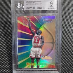 Michael Jordan Bowman's Best Refractor Best Performance BGS 9