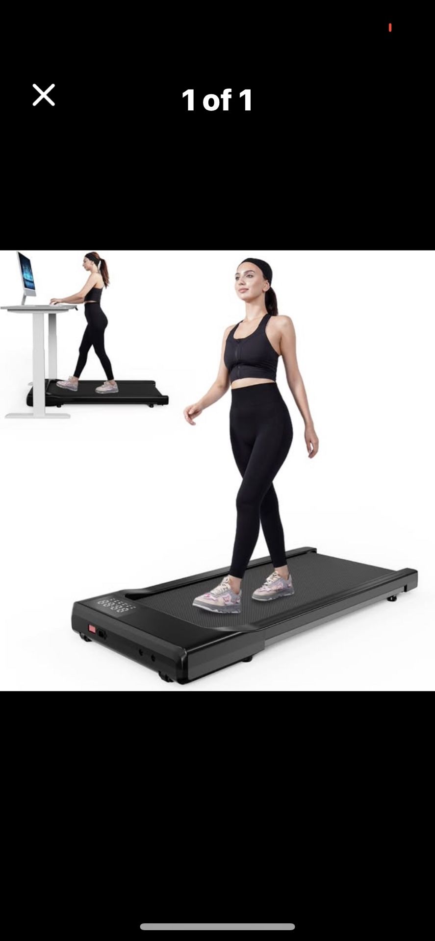 Slim Under-Desk Walking Treadmill – $95