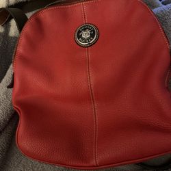 dooney and bourke red backpack