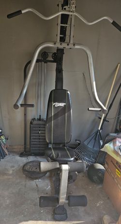 Fitness Gear HG1205 home gym system with a black and silver frame Multi-Station Workout Machine
