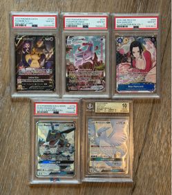 Pokemon and One Piece slabs