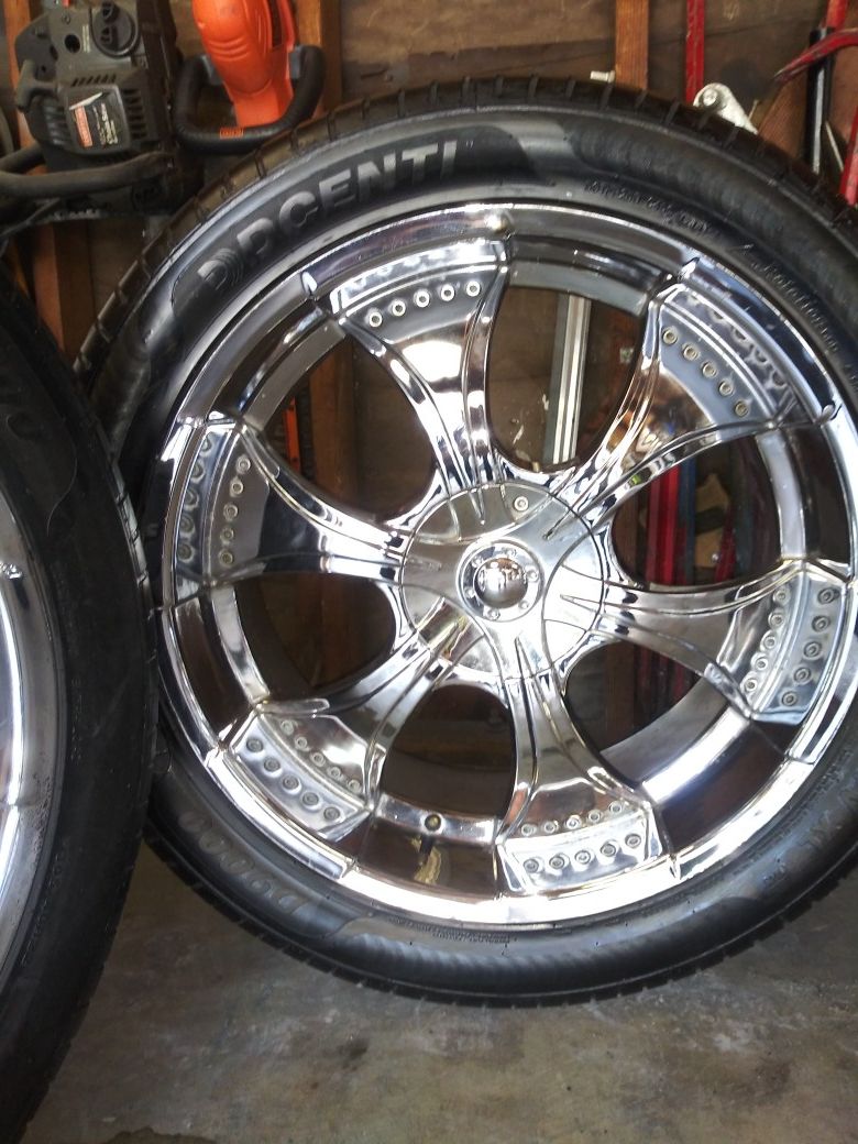 22 inch rims & tires