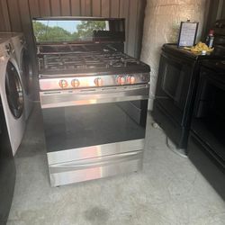 30" Stainless Steel Gas Stove With 240 Volt Power Cord 