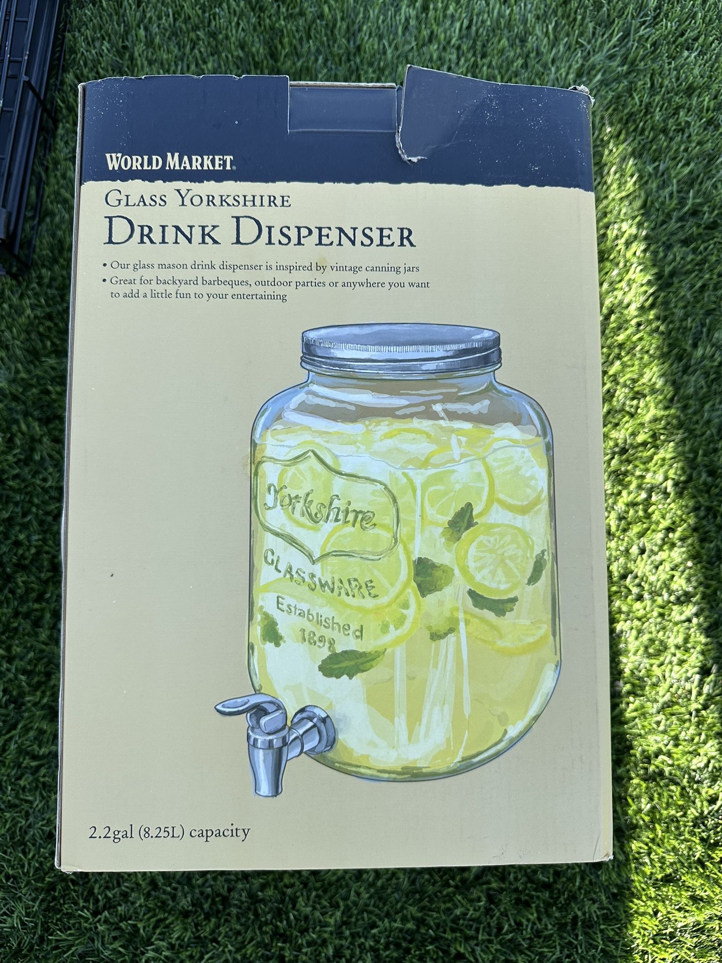 Glass Drink Dispenser