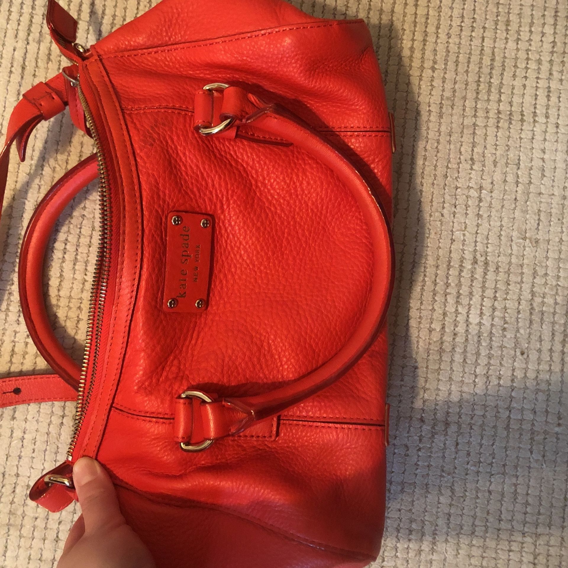 Kate Spade Orange Bowling Bag