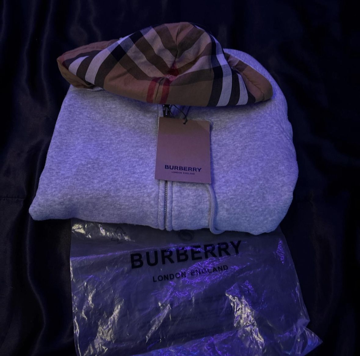 Burberry Gray Hoodie