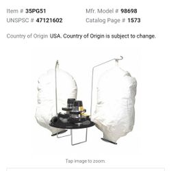 Tornado Commercial Shop Vacuum Dual Head 98698 55 Gal Tank