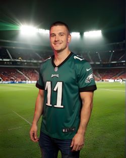 NFL Philadelphia Eagles football jersey #11 Carson Wentz 